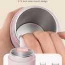 Paruu Portable Bottle Warmer for Travel, Easy-Clean Wide Mouth, Portable Milk Warmer with Fast Heating for Night Feeding, 7-Temp Control, Large 12oz Capacity, Ideal Gifts for New Parents, Pink