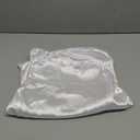 Satin Pillowcase for Cervical Pillows, (Cover Only) Fit for Orthopedic Neck Support Pillow, Silky Smooth Pillowcase Cover with Zipper Closure (White)