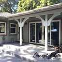 Ekena Millwork BRC04X10X10MRC00RWR 4"W x 10"D x 10"H Merced Rough Sawn Knee Brace, Western Red Cedar