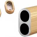 Double Tube Closet Poles for Hanging Clothes Heavy Duty, Cuttable Wall Mounted Aluminiuml Wardrobe Rod, Closets Organizers with Coarse Threaded Holes (Color : Gold, Size : 11.8in/30cm)