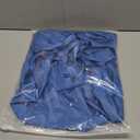 Chigant Women's Blouse Satin Silk Shirts Button Down Shirts Casual Loose Long Sleeve Office Work Tunic Tops (X-Large, Royal Blue)