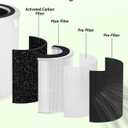 G300S Replacement Filter Compatible with Ganiza G300S /Proscenic A9/ Probreeze PB-P07 Air Purifiers, Also Compatible with Insignia NS-APMWH2 BLITZHOME BH-AP450 TOnEnergy