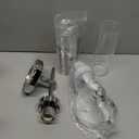 WILON Modern Wall Sconces Set of 2, Chrome Bathroom Light Fixture with Long Clear Glass Shades, Indoor Siver Wall Lamp for Vanity Mirror Bedroom Living Room Bedside Hallway Corridor Stairs