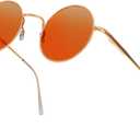 SunnyPro Retro Round Sunglasses Small Colored Lens Hippie Glasses