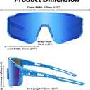 Kids Baseball Sunglasses - Youth Baseball Sunglasses for Boys Girls - Sports Softball Shades Age 4-10