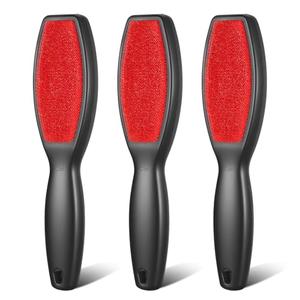 3 Pack Lint Brushes for Clothes, Double-Sided Lint Remover Brush, Reusable Pet Hair Remover, Sheet and Carpet Cleaning Brush for Clothes Sheet Carpet Furniture Fabric