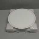 Roomratv Flush Mount Ceiling Light Fixture 2 Pack with Remote Control, Nightlight Warm 3000K, 12inch 28W Round Modern Ceiling Light, 3 Light Color Changeables, Brightness(10% to 100%) Adjustable (White)