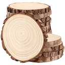 Amazon.com: FUNSUEI 12 PCS 6-7 Inches Unfinished Natural Wood Slices, Natural Wood Coasters with Bark, Wooden Circles for DIY Arts and Christmas Ornaments,Wedding