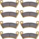 Brake Pads for Polaris RZR XP 1000 EPS 2014 2015 2016 2017 2018 2019 2020 2021 2022, for Ranger 700 800 570 Crew, OEM# 2205949 2203747, Ceramics Front and Rear Set
