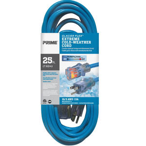 25ft 16/3 SJTW -50°C
Glacier Flex®
Extreme Cold Weather
Extension Cord