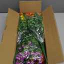 Sggvecsy Artificial Flowers for Outdoors 12 Bundles UV Resistant Boxwood Shrubs Artificial Eucalyptus Fake Plants Faux Plastic Greenery for Farmhouse Garden Home Indoor Outdoor DecorationMixed
