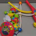 Mini Tudou Musical Baby Crib Mobile Toy with Lights and Music, Star Projector Function and Cartoon Rattles, Remote Control Musical Box with 108 Melodies, Toy for Newborn Sleep