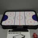 EastPoint Tabletop Air Hockey Table Pro - Black & White - LED Scoreboard for Hockey Game - Includes Pucks & Pushers for Table Games for Kids - Compact Durable Design for Tabletop Play