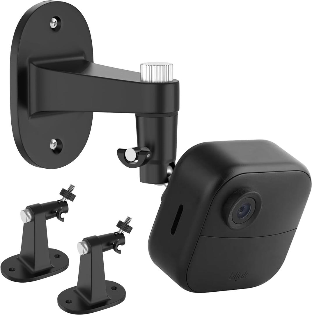 No Drill Blink Camera Mount, 360 Adjustable Outdoor Wall Mount for Blink Outdoor 4 (4th Gen)/(3rd Gen)/Blink Mini/Mini 2, Indoor Mounting Bracket for Blink Camera - 2Pack