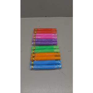 Glow Sticks Party Favors for Kids 12 PCS - Glow in Dark Party Supplies for Toddlers, Mardi Gras Light Up Neon Necklace Bracelet Accessories Decorations,Fun for Valentines Day Birthday Dance Camp Care