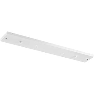 Four Pendant Light Linear Canopy Accessory Light Kit, 38 inch Flush Mount Cluster Canopy, Hanging 4 Lights with One Outlet Box for Kitchen Island, Mounting Hardware Included, Matte White