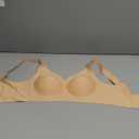 OQQ Womens Seamless Everyday Bra No Underwire Comfort Push Up Bras V Neck Soft Wireless Bralette Full Coverage Sport Bra (Medium, Nude)