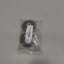 Luggage Wheels Replacement Set of 2, 64mm x 18mm, Black Rubber Swivel Caster Wheels with Installation Accessories, for Trolley Bag, Drawbar Box