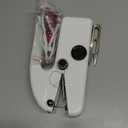 Handheld Sewing Machine for Beginners, Portable Mini Sewing Machine with Two Speed Modes, Easy to Operate and Fast Stitch Suitable for Clothes, Fabrics and Quick Home Repairs (White)