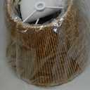 Rattan Lamp Shades Set of 2, Small Lamp Shades for Table Lamps, 5.5" Top x 10" Bottom x 6.6" High, Wicker Lamp Shade Replacement for Bedroom, Hand Woven Lampshade, Spider, Bulb Clip Adapters Included