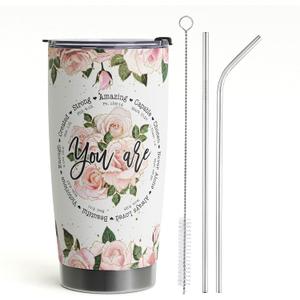 Christian Gifts For Women - Birthday Gift For Mom Friends Women Her Wife Coworkers Cups - Inspirational Religious Jesus Stainless Steel Tumblers 20oz