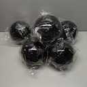 Zubebe 6 Pcs 8" Extra Large Outdoors Christmas Balls Ornaments Jumbo Oversized Christmas Tree Decorations Giant Hanging Xmas Plastic Balls Ornaments for Lawn Yard Decoration (Black)