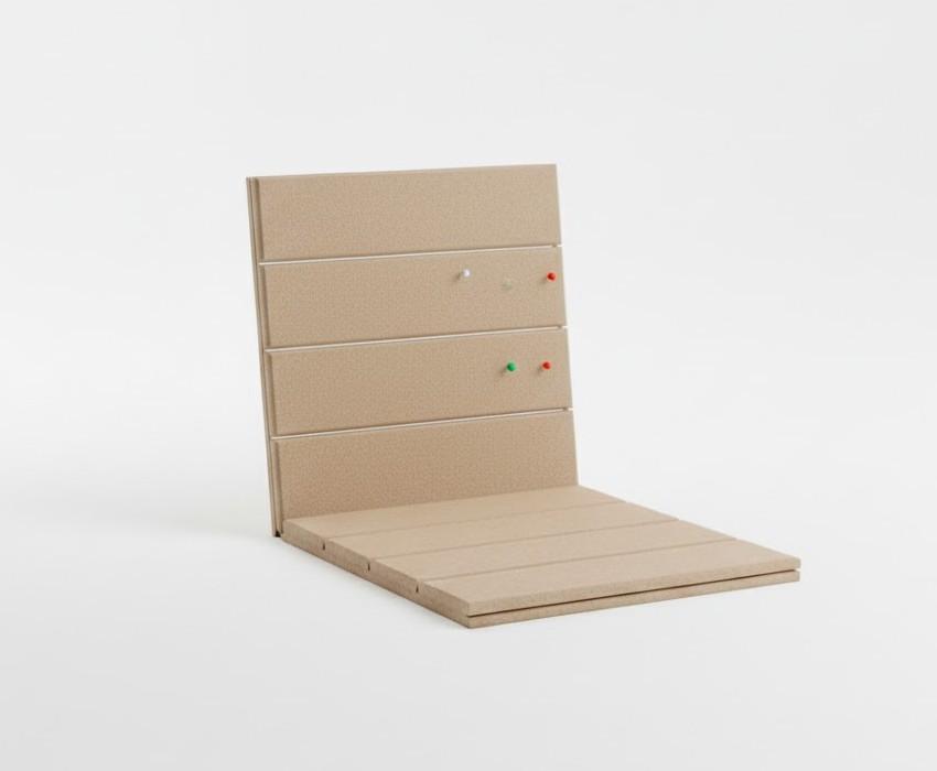 DECORITA Felt Pin Board Message for Home Decor Notice for Photo Display for Office Home School (Brown)