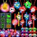 72 Pack Halloween Party Favors for Kids, Halloween Glow in the Dark Toys Halloween Toys Bulk for Halloween Party School Classroom Prizes Goodie Bags Trick or Treats Gifts