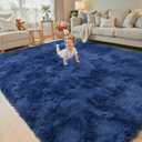 8x10 Area Rugs for Living Room Bedroom, Large Area Rug Shaggy Carpet Soft Plush Furry Bedside Rug, Rugs for Home Decor (Royal Blue, 8 x 10)