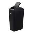 3.5-Gallons/13-Liter Wastebasket Trash Container, Small Slim Recycling Bin for Home/Bathroom/Bedroom/Office/Under Desk, Black