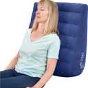 Circa Air Inflatable Wedge Pillow for Traveling  Travel Wedge Pillow for Sleeping. Extra Wide 27" Portable Bed Wedge Pillows for Sleep Apnea, Acid Reflux, Leg, Back and Knee Support, Blow up Wedge