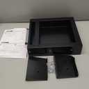 UNITEDPOWER Under Desk Drawer Storage, Pull-Out Office Hidden Counter Drawer, Metal Sliding Organizer Mount Below Table, Optional Bracket Height, Black