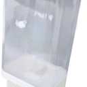 Wall mounted rice dispenser, Transparent food grade PP grain storage container one press button for kitchen, Includes measuring cup (M)