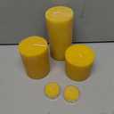 Natural Beeswax, Long-Burning Emergency Candles for Candle Lantern, 5 Pack