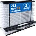 213 Replacement Filter Compatible with AprilAire Whole House Air Purifier 1210, 1620, 2210, 2216, 3210, 4200 Furnace Air Purifier, MERV 13 Filters, Size: 20x25x4, 2 Pack