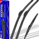 3 wipers Replacement for BMW X3 2004-2010, Windshield Wiper Blades Original Equipment Replacement - 22"/20"/14" (Set of 3) U/J Hook