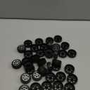 Hemoton Mini Wheels Axle Kit 50pcs Plastic Toys Wheels 25pcs Model Axle DIY Car Craft for Children