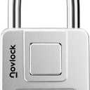 Combination Lock for Outdoor & Indoor | Heavy Duty, Weatherproof, 4-Digit Security | Padlock for Lockers, Gates, Fences, Sheds, Storage | 1-Pack, Silver