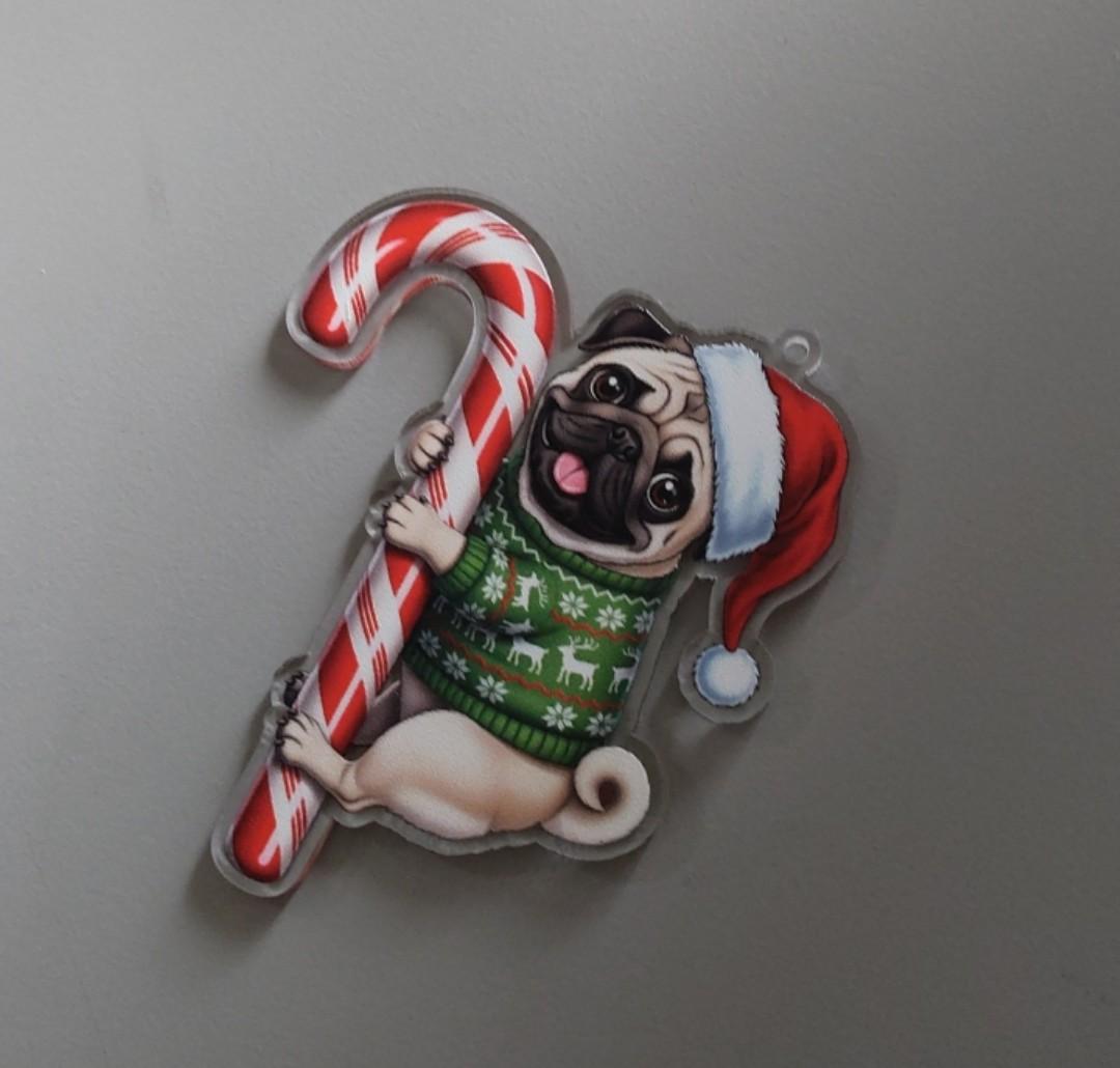 Bernedoodle Christmas Ornament 2d Flat Flat Acrylic Ornament