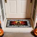 12PCS Interchangeable Doormat Inserts Seasonal Welcome Mats 22" x 10" Outdoor Indoor Door Mat Set for Spring Summer Fall Winter, Holiday Decor for Front Door, Christmas Halloween Thanksgiving