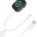 lifeegrn Upgraded Smart Phone Watch Charger, 2-in-1 Watch Charger Charging Cable Compatible for iWatch Series, Phone 14/13/12/11 Series, 3.9ft/1.2M