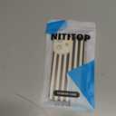 NITITOP Compatible for iPhone 17 Case Cute Stylish Line Stripe Pattern Design for Women Girls Soft TPU Shockproof Full Camera Protective Phone Cover - White Black