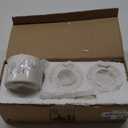 ONTUBE Farmhouse 8oz, Sugar Pepper and Salt Bowls with Lid and Spoon, Ceramics Condiment Pots,Seasoning Jar Spice Container for Kitchen,Dishwasher Safe (White)