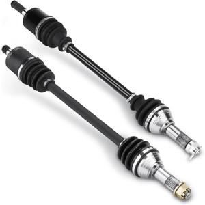 Front CV Axle Shaft for Can-Am Defender HD5 HD7 HD8 HD9 HD10 MAX/DPS/XT/XT-P 2016 2017 2018 2019 2020 2021 2022, 1 Pair Left + Right Greased 4340 Chromoly Steel CV Axle Drive Shaft Assembly (Front Left + Right)