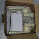 Moquin Square Gold Door Handles with Lock and Key, Heavy Duty Brushed Gold Door Handles with Reversible Lever for Bedroom or Front Door, Satin Brass (1 Pack)