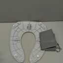 Jool Baby Folding Travel Potty Training Seat for Toddlers, Fits Round & Oval Toilets, Non-Slip Suction Cups, Includes Free Travel Bag (Gray)