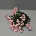 Fielegen 6FT Artificial Flower String Lights Battery Operated Fake Rose Vine Floral Garland with 20 LED Fairy Lights,Silk Hanging Pink Rose Flower Vines for Wedding Party Garden Home Table Wall Decor