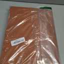 Yakamok Burnt Orange Linen Curtains 100% Blackout 63 Inches Long,Room Darkening Textured Curtains for Living Room Thermal Grommet Bedroom Curtains 2 Panels with White Liner