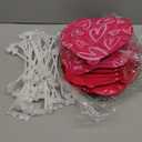 50 Pcs Valentines Day Heart Shaped Balloons - Multicolor Self Inflating for Anniversary, Wedding, Birthday, Proposal Party - Special Night Romantic Decorations