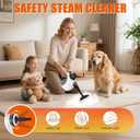 Handheld Steam Cleaner for Home - Pressurized Handheld Steamer for Cleaning with High Pressure, Chemical-Free Multi-Purpose Portable Deep Steam Cleaner for Cleaning Windows, Couch(White)
